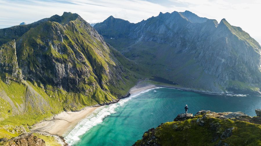 Kvalvika Beach & Ryten Trail in undefined region of undefined