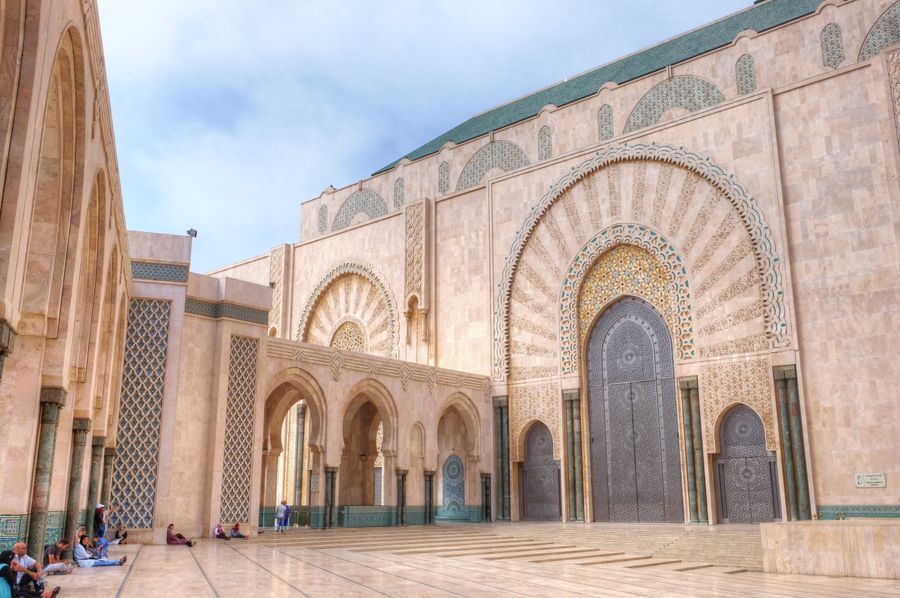 Hassan II Mosque in undefined region of undefined