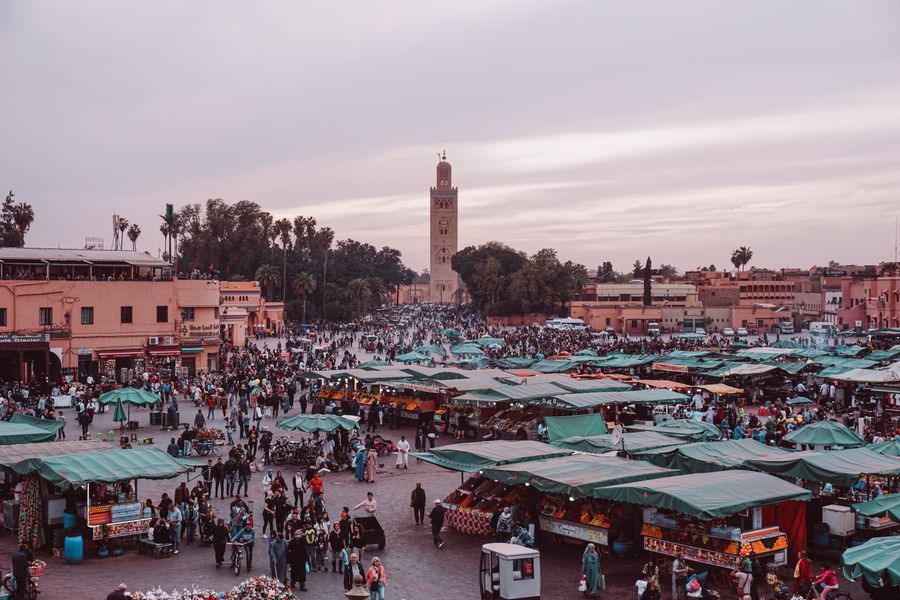 Jemaa el-Fnaa in undefined region of undefined