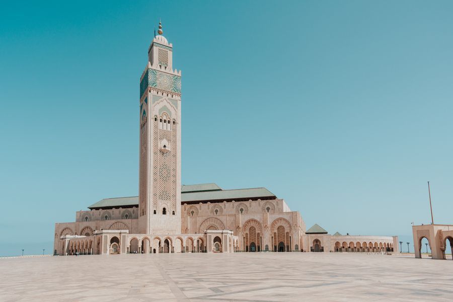 Hassan II Mosque in undefined region of undefined