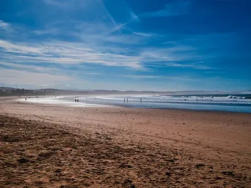 Essaouira Beach in Essaouira region of Morocco