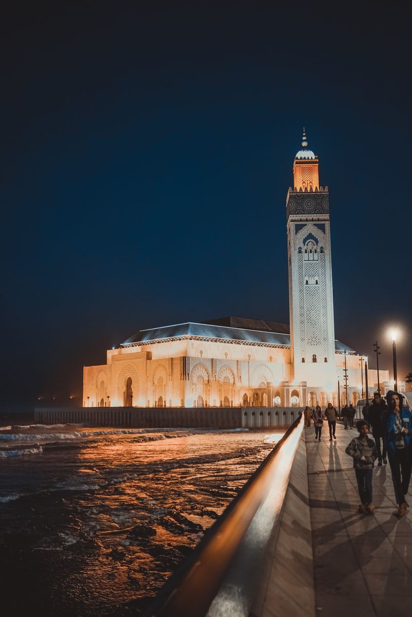 Hassan II Mosque in undefined region of undefined