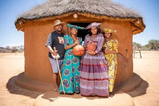 Ombu Ovaherero Village in Etosha region of Namibia