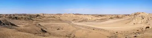Moon Valley in Walvis Bay region of Namibia