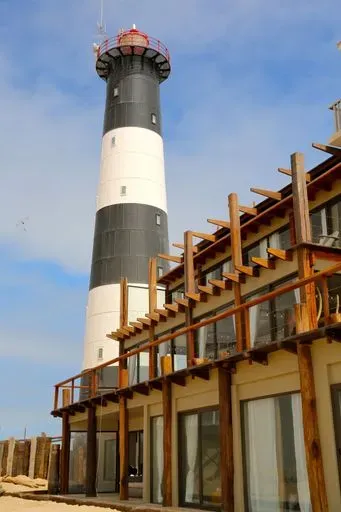 Pelican Point Lodge in Walvis Bay region of Namibia