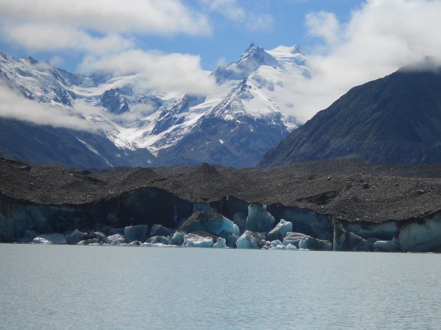 Blue Lakes and Tasman Glacier in undefined region of undefined