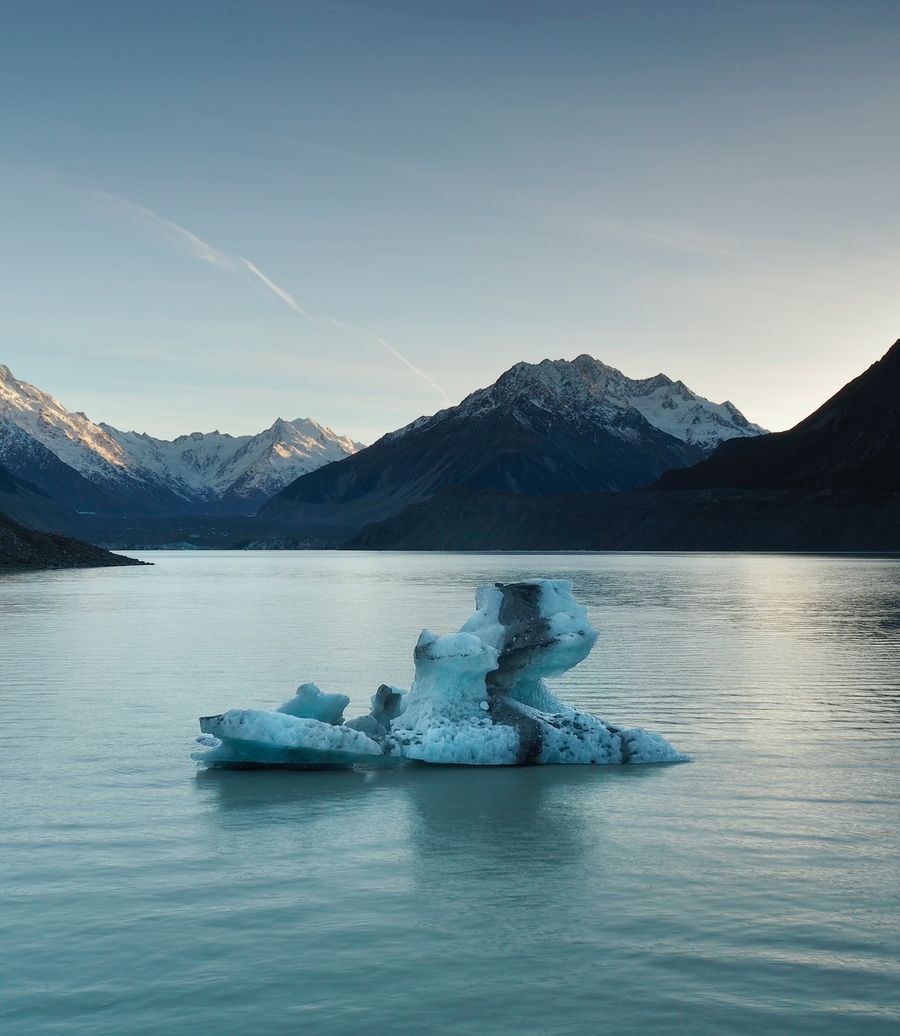 Blue Lakes and Tasman Glacier in undefined region of undefined