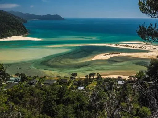 Abel Tasman Coast Track in Abel Tasman region of New Zealand