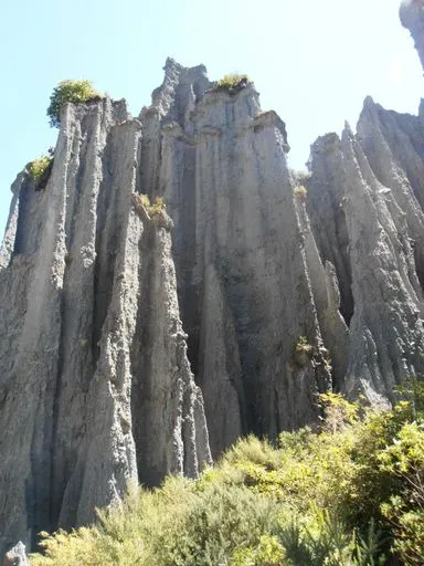 Putangirua Pinnacles in Wellington region of New Zealand