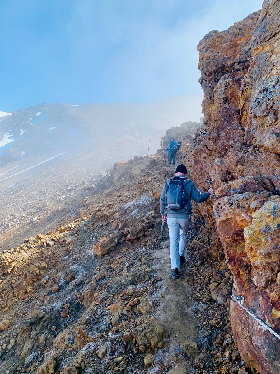 Tongariro Alpine Crossing in undefined region of undefined