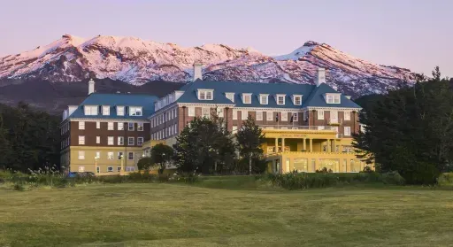 Chateau Tongariro in Tongariro region of New Zealand