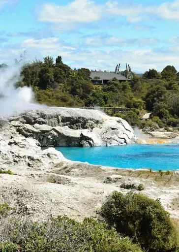 Te Puia in Rotorua region of New Zealand
