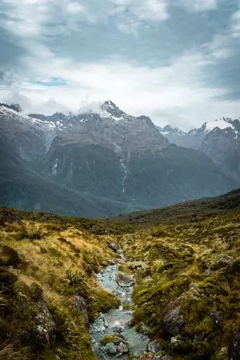 Routeburn Track in Queenstown region of New Zealand
