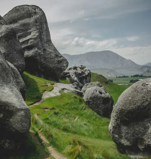 Castle Hill Area in Christchurch region of New Zealand