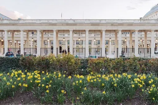 Palais-Royal Garden in Paris region of Paris