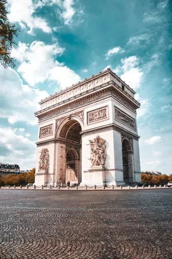 Arc de Triomphe in Paris region of Paris