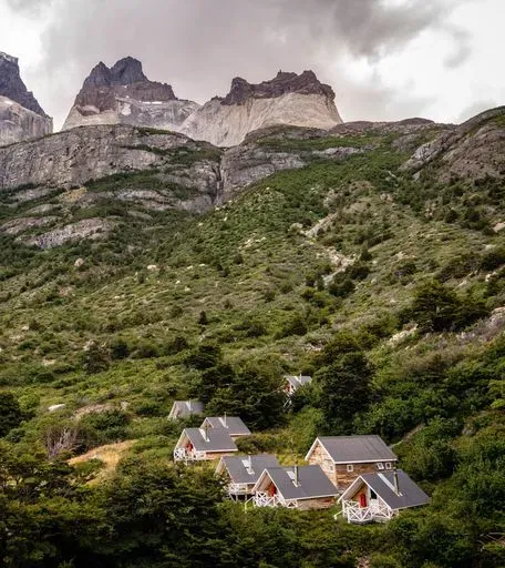 Refugio Cuernos in Torres del Paine region of Patagonia