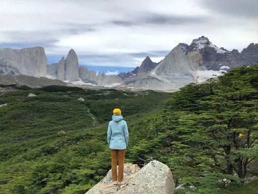 Mirador Británico Trail in Torres del Paine region of Patagonia