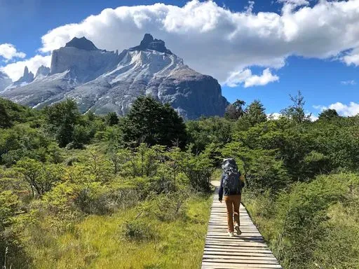 Grey to Francés Trail in Torres del Paine region of Patagonia