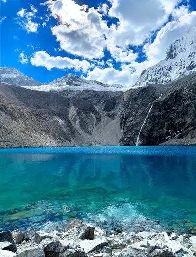 Laguna 69 in Cordillera Blanca region of Peru
