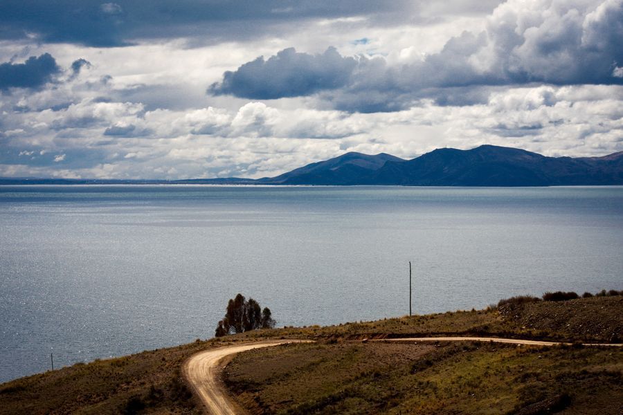 Lake Titicaca in undefined region of undefined