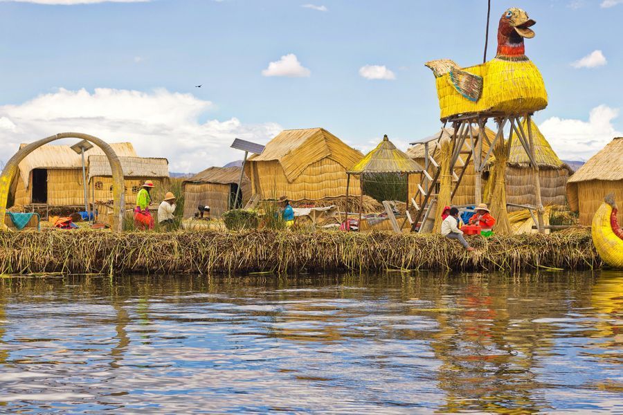 Uros Floating Islands in undefined region of undefined