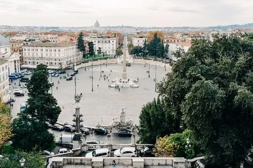 Piazza del Popolo in Rome region of Rome