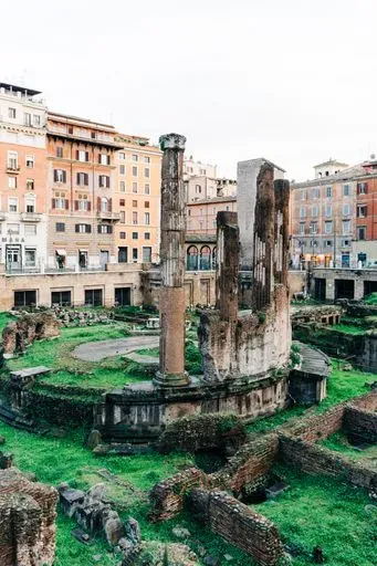 Largo di Torre Argentina in Rome region of Rome