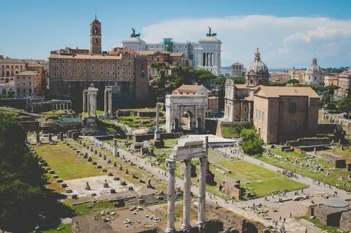 Roman Forum & Palatine Hill in Rome region of Rome