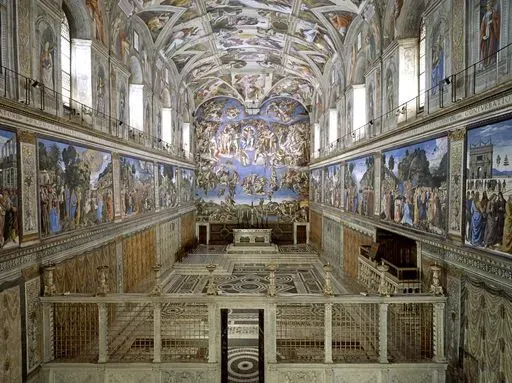 Sistine Chapel in Rome region of Rome