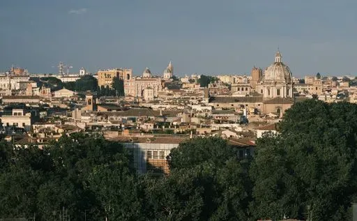 Belvedere del Gianicolo in Rome region of Rome
