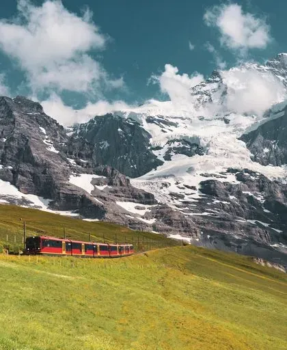Jungfraujoch in Grindelwald region of Switzerland