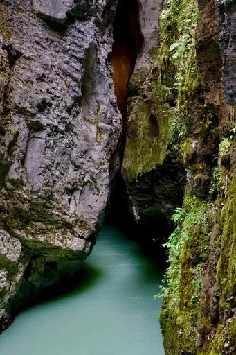 Aare Gorge in Grindelwald region of Switzerland