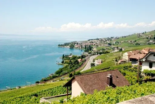 Cully in Lake Geneva region of Switzerland