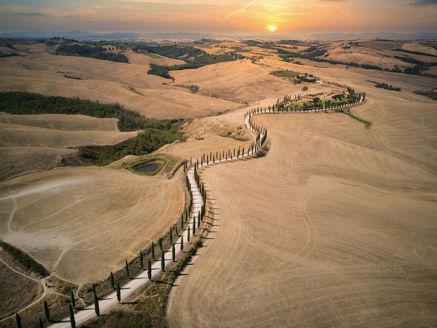 Val d’Orcia in undefined region of undefined