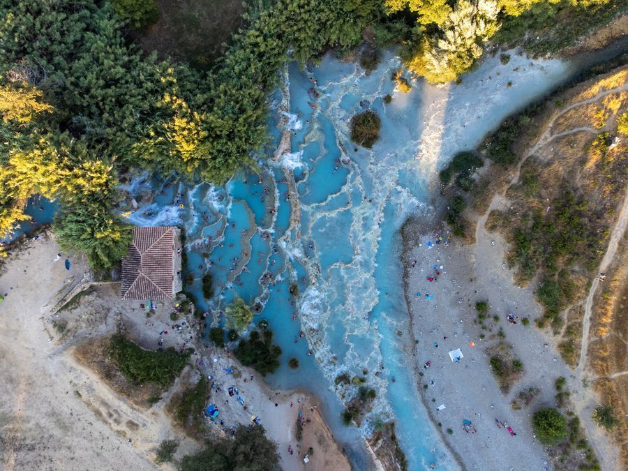 Cascate del Mulino (Saturnia) in undefined region of undefined