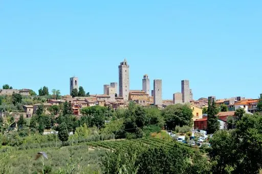 San Gimignano in Siena region of Tuscany