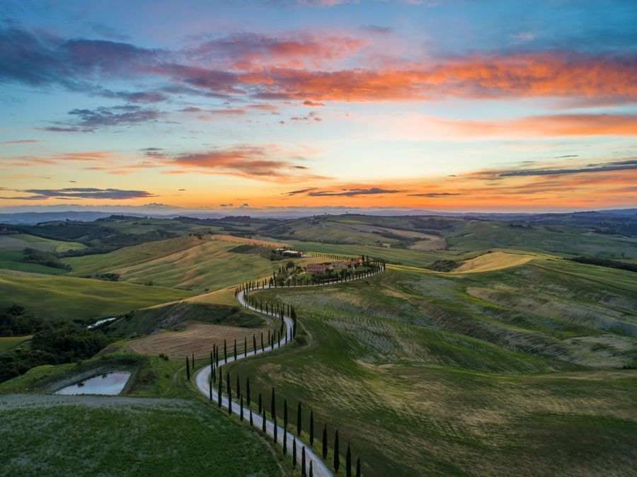 Val d’Orcia in undefined region of undefined