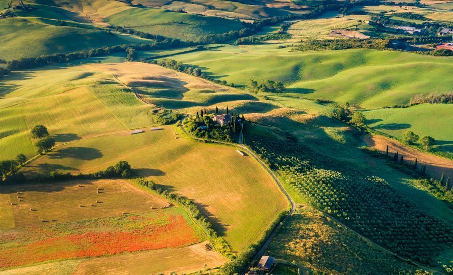 Val d’Orcia in undefined region of undefined