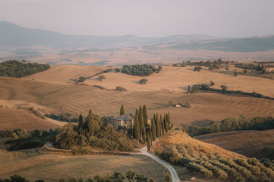 Val d’Orcia in undefined region of undefined