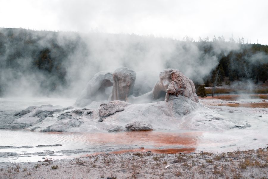 Upper Geyser Basin in undefined region of undefined