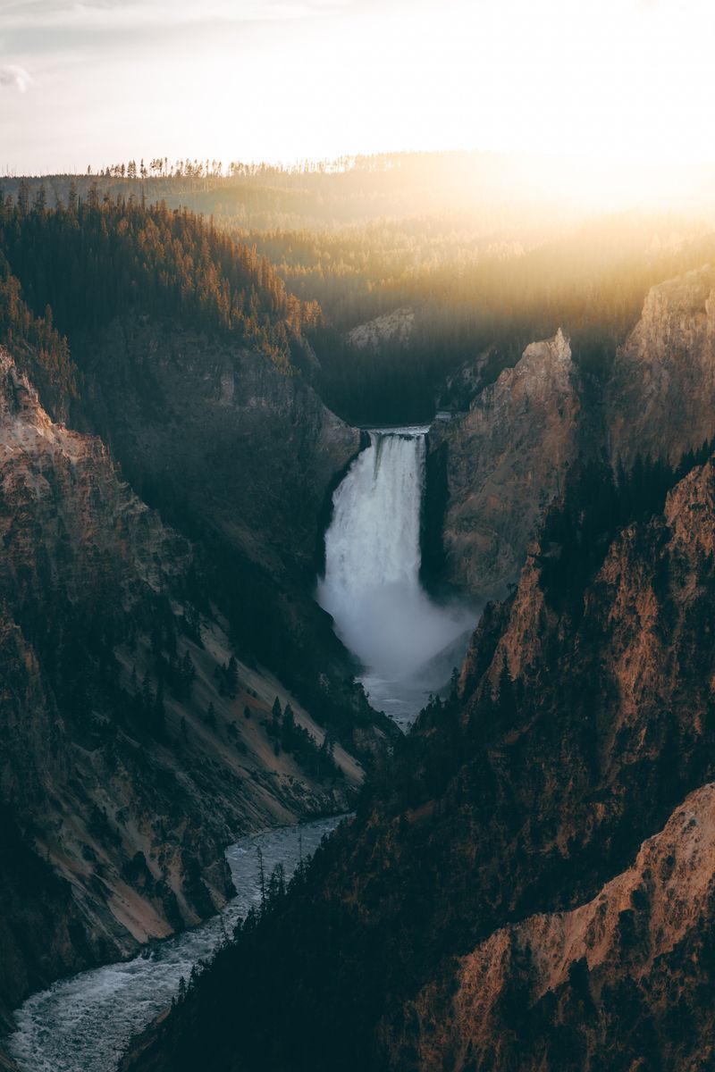 Grand Canyon Of The Yellowstone in undefined region of undefined