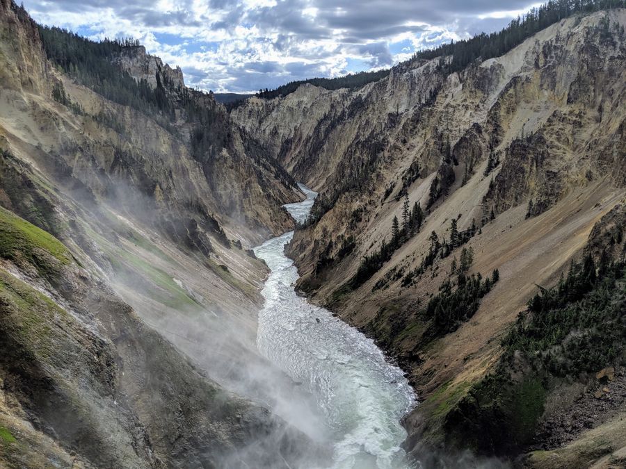 Grand Canyon Of The Yellowstone in undefined region of undefined