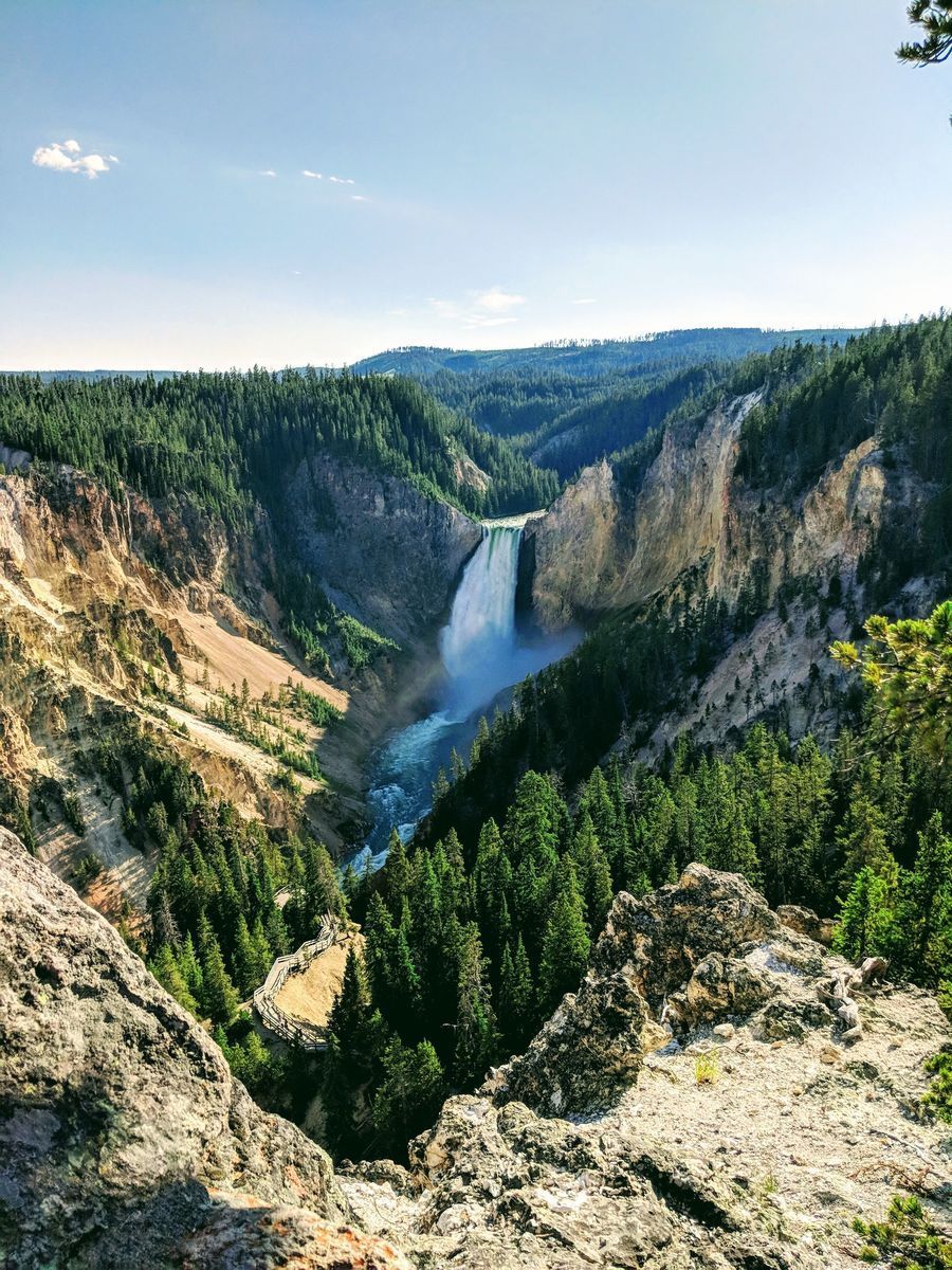 Grand Canyon Of The Yellowstone in undefined region of undefined