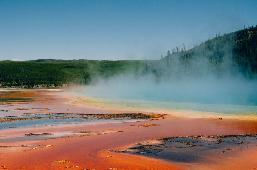 Grand Prismatic Spring in undefined region of undefined