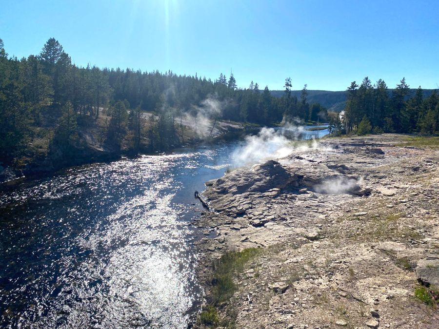 Upper Geyser Basin in undefined region of undefined