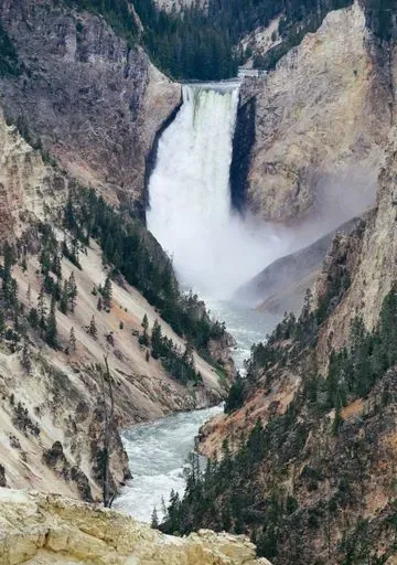 Grand Canyon Of The Yellowstone in Canyon Village region of Yellowstone