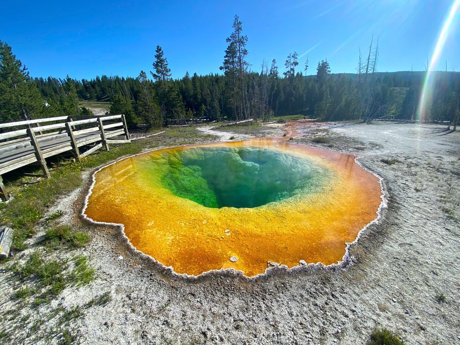 Upper Geyser Basin in undefined region of undefined