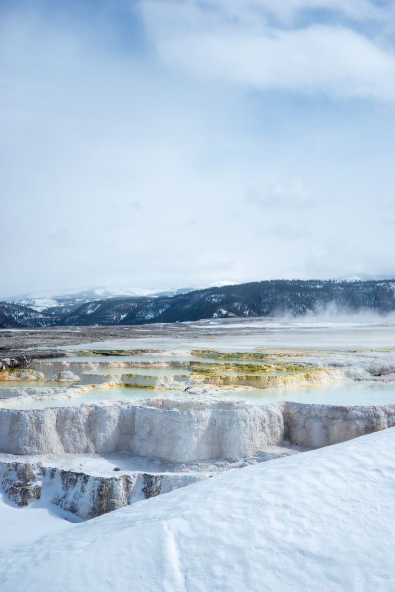 Mammoth Hot Springs in undefined region of undefined