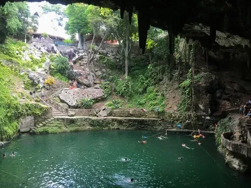 Cenote Zaki in Valladolid region of Yucatan